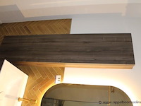 Showroom badkamermeubel vv dubbele spoelbak en kolomkast afm 152x52 / 175x40x15cm - afbeelding 2 van  4