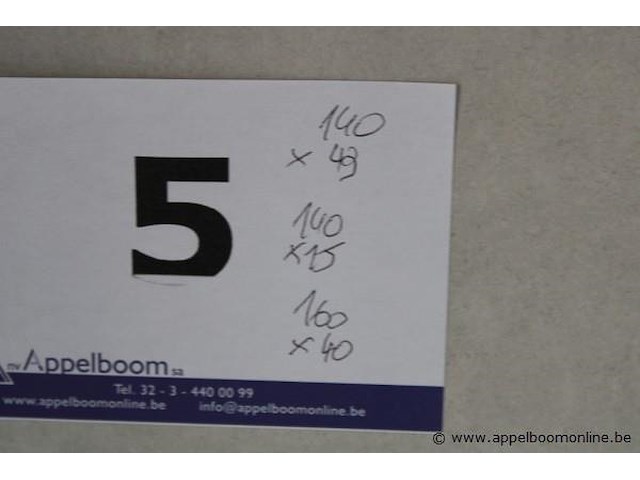 Showroom badkamermeubel vv dubbele spoelbak plus spiegelkast en kolomkast afm 140x49cm / 140x15cm / 160x40cm - afbeelding 5 van  5