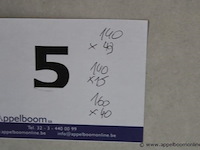 Showroom badkamermeubel vv dubbele spoelbak plus spiegelkast en kolomkast afm 140x49cm / 140x15cm / 160x40cm - afbeelding 5 van  5