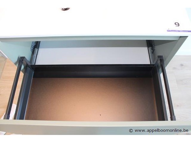 Showroom badkamermeubel vv enkele spoelbak afm 90x50cm - afbeelding 2 van  2