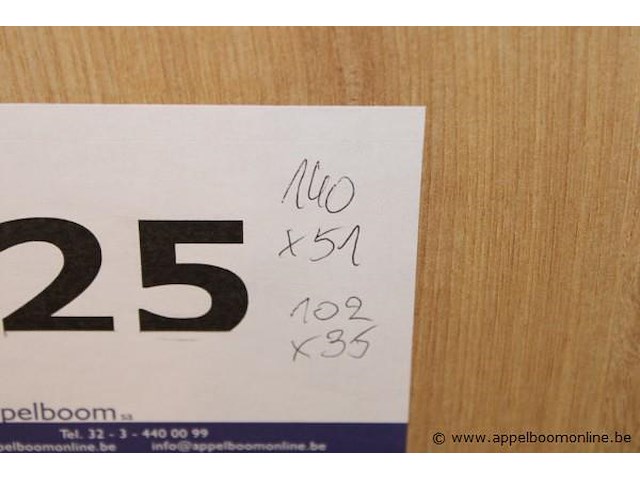 Showroom badkamermeubel vv enkele spoelbak plus kolomkast afm 140x51 / 102x35cm - afbeelding 5 van  5