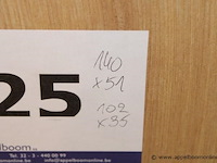 Showroom badkamermeubel vv enkele spoelbak plus kolomkast afm 140x51 / 102x35cm - afbeelding 5 van  5