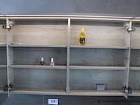 Showroom badkamermeubel vv enkele spoelbak plus spiegelkast afm 120x50 / 120x16cm - afbeelding 2 van  4