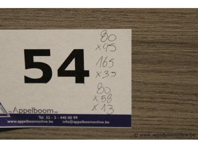 Showroom badkamermeubel vv enkele spoelbak plus spiegelkast en kolomkast afm 80x45 / 160x35 / 80x58x13cm - afbeelding 5 van  5