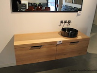 Showroom badkamermeubel vv opzetspoelbak afm 160x50cm - afbeelding 1 van  2