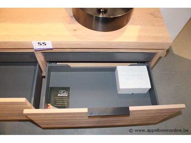 Showroom badkamermeubel vv opzetspoelbak afm 160x50cm - afbeelding 2 van  2