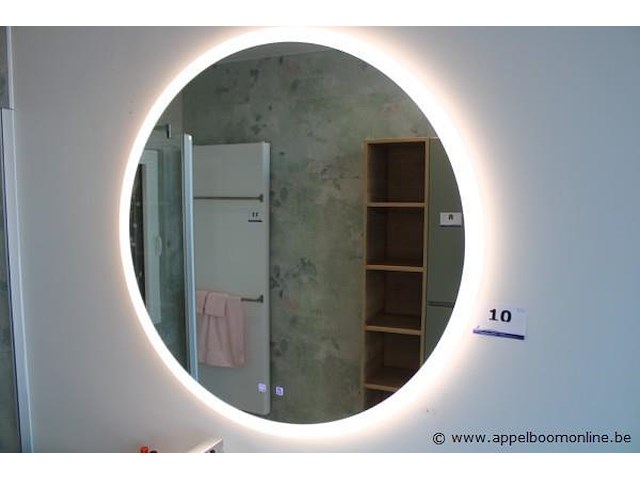 Showroom badkamerspiegel vv verlichting/verwarming diam 95cm - afbeelding 1 van  2