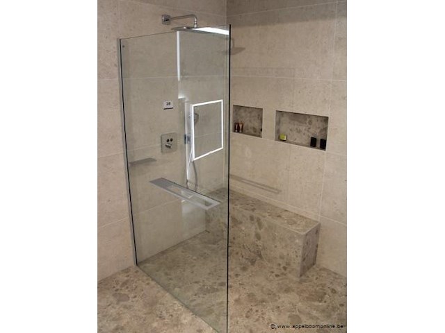 Showroom inloopdouche vv doucheglas afm 118x200cm - afbeelding 1 van  3