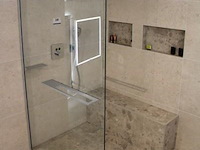 Showroom inloopdouche vv doucheglas afm 118x200cm