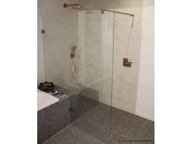 Showroom inloopdouche vv doucheglas afm 160x200cm - afbeelding 1 van  3