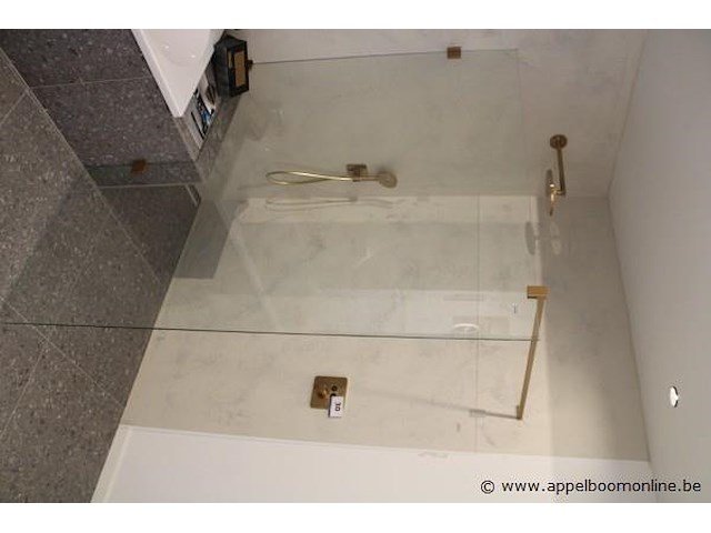 Showroom inloopdouche vv doucheglas afm 160x200cm - afbeelding 1 van  3