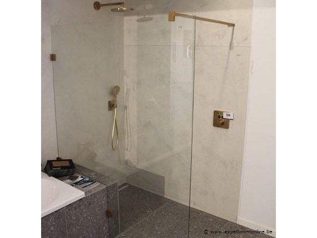 Showroom inloopdouche vv doucheglas afm 160x200cm - afbeelding 1 van  3