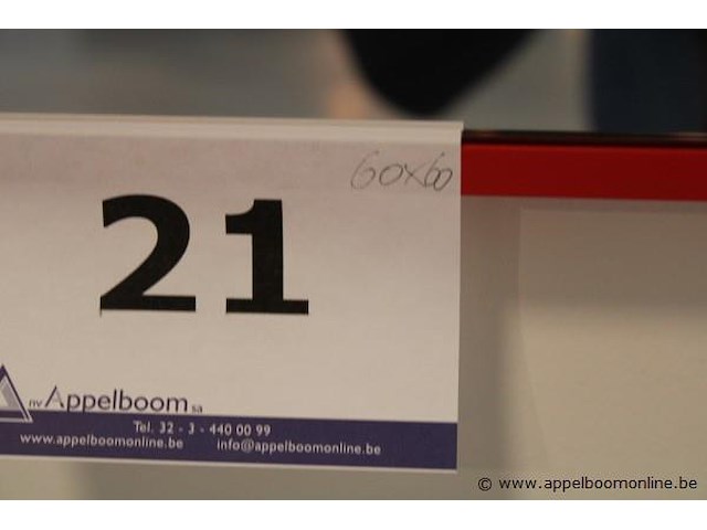 Showroom wandspiegel afm 60x60cm - afbeelding 2 van  2