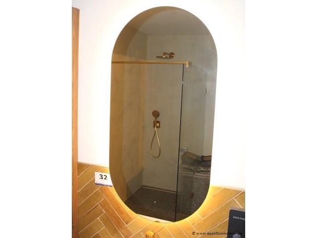 Showroom wandspiegel vv verlichting afm 100x50cm - afbeelding 1 van  1
