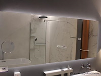 Showroom wandspiegel vv verlichting afm 190x75cm - afbeelding 1 van  1
