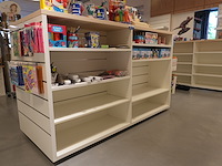 Showroomkast – gondola dubbel met verstelbare schappen | wit - afbeelding 2 van  3