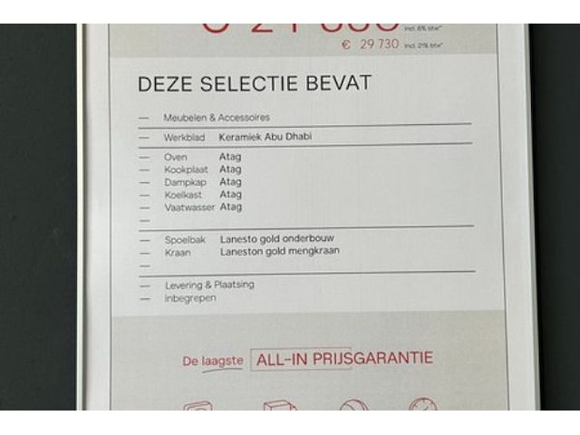 Showroomkeuken met eiland en toestellen - afbeelding 41 van  41