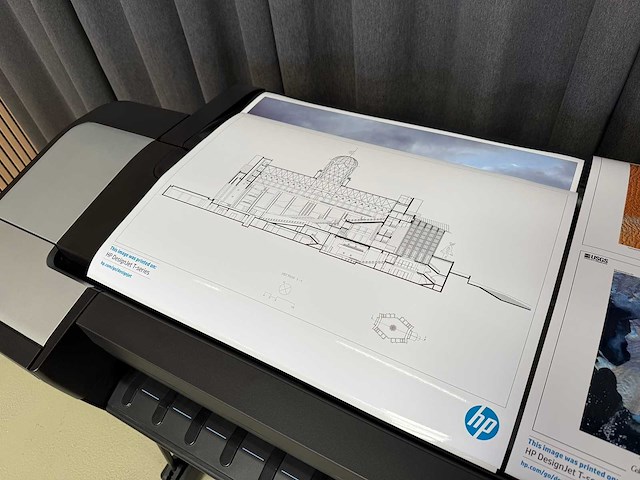 (showroommachine) hp designjet t1700 plotter - afbeelding 5 van  5
