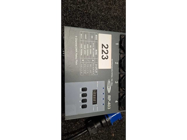 Showtec - rp-405 switchpack - dimmerpack - afbeelding 1 van  2