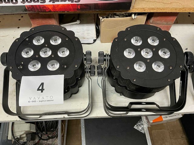 Showtec compact par 7-3 led spot (4x) - afbeelding 1 van  5