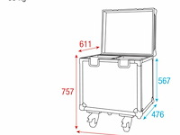Showtec flightcase voor led scanners - afbeelding 4 van  4
