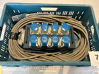 Showtech bo-8-c1 stroomverdeelblok - afbeelding 1 van  2