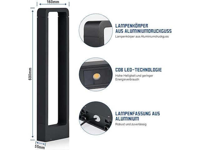 Shuniu led-padverlichting - afbeelding 3 van  4