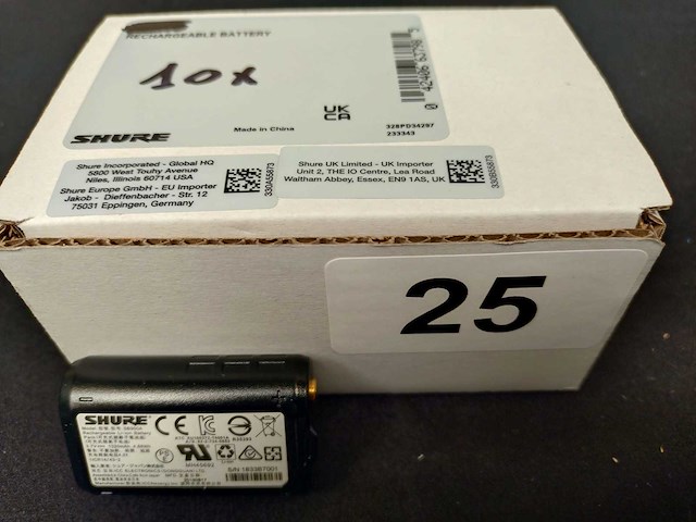 Shure - sb900a - 10x rechargeable batteries for shure wireless handheld microphones and bodypacks - afbeelding 1 van  4