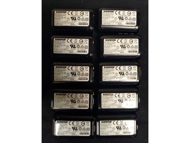 Shure - sb900a - 10x rechargeable batteries for shure wireless handheld microphones and bodypacks - afbeelding 3 van  4