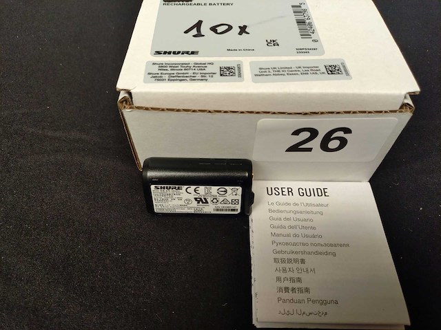 Shure - sb900a - 10x rechargeable batteries for shure wireless microphones and bodypacks - afbeelding 1 van  3