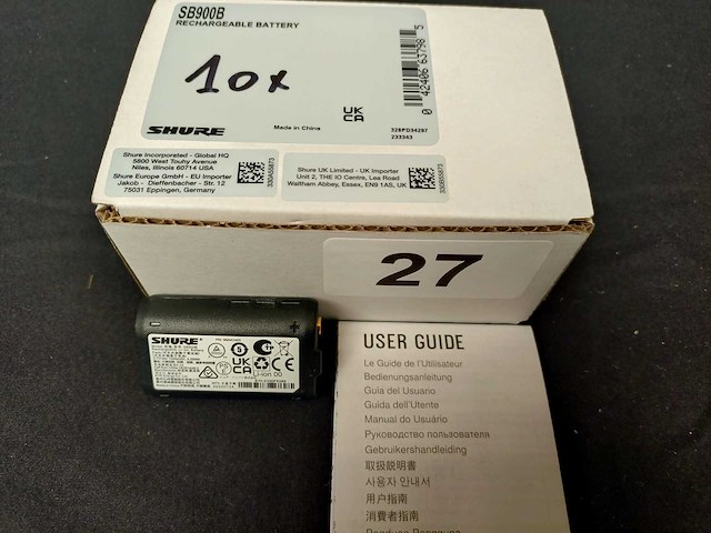 Shure - sb900a/b - 10x rechargeable batteries for shure wireless microphones and bodypacks - afbeelding 1 van  3