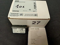 Shure - sb900a/b - 10x rechargeable batteries for shure wireless microphones and bodypacks