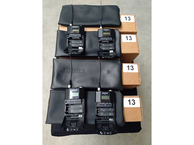 Shure - ulxd1 (h51) - 4x wireless bodypack transmitter - afbeelding 2 van  3