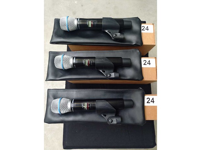 Shure - ulxd2/beta87a (h51) - 4x wireless handheld microphone - afbeelding 1 van  4