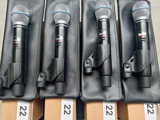 Shure - ulxd2/beta87a (h51) - 4x wireless handheld microphone - afbeelding 2 van  4