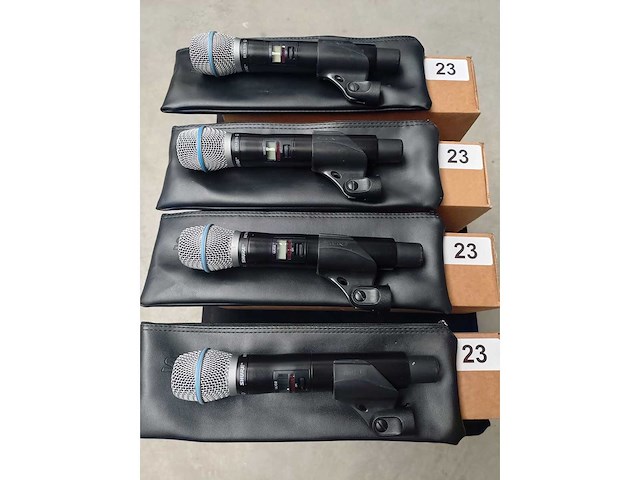 Shure - ulxd2/beta87a (h51) - 4x wireless handheld microphone - afbeelding 1 van  4