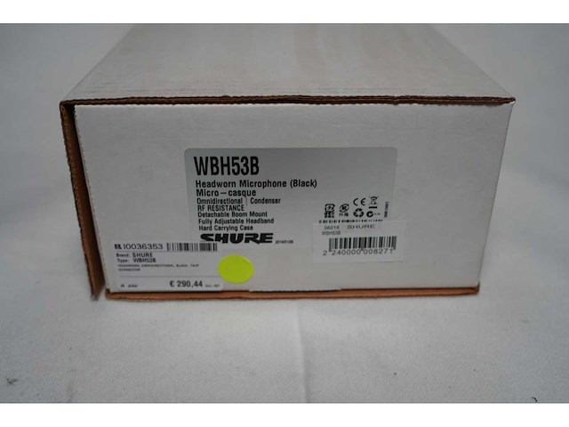 Shure - wbh53b - afbeelding 1 van  1