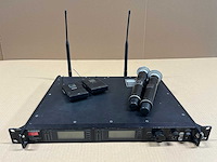 Shure ur4d-h4e 2ch wireless receiver set (518-578mhz) - afbeelding 1 van  14