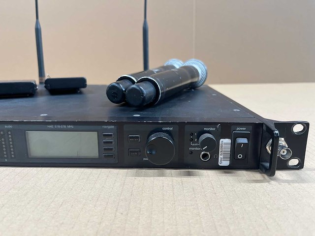 Shure ur4d-h4e 2ch wireless receiver set (518-578mhz) - afbeelding 8 van  14