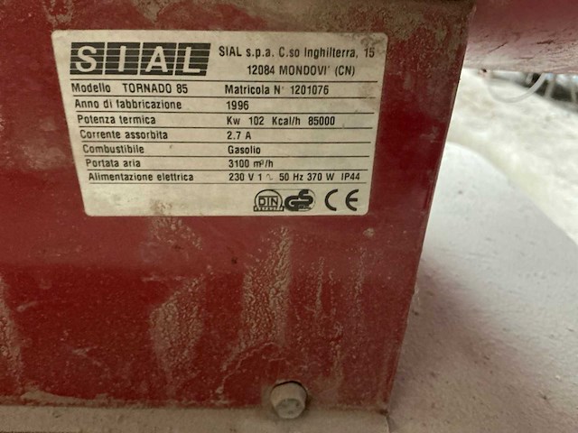 Sial tornado85 heteluchtkanon - afbeelding 6 van  6