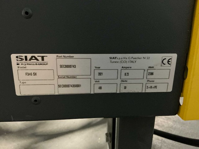 Siat f346 sx volautomatische dozenopzetter - afbeelding 20 van  27