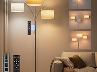 Sibrille 36 w vloerlamp met stoffen kap - afbeelding 1 van  5