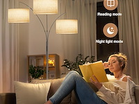 Sibrille 36 w vloerlamp met stoffen kap - afbeelding 4 van  5