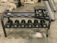 Sidea dumbells met rek 12;14;16;18kg set krachtstation - afbeelding 1 van  3