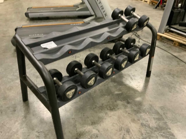Sidea dumbells met rek 12;14;16;18kg set krachtstation - afbeelding 2 van  3