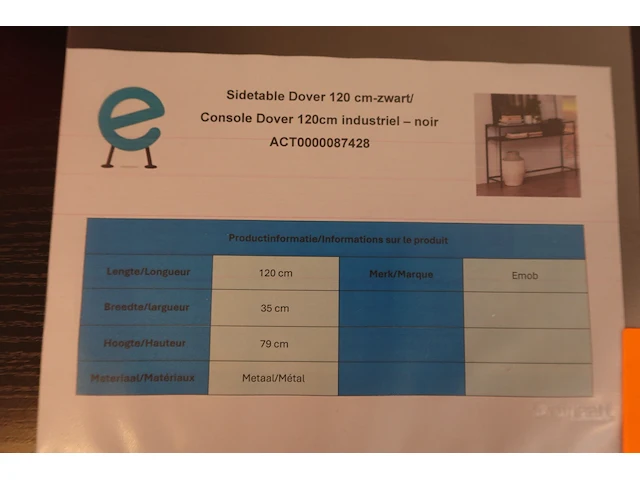 Sidetable dover - afbeelding 4 van  4