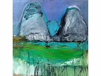 Siebrand weitenberg - guilin - olie op doek - 160x160 cm
