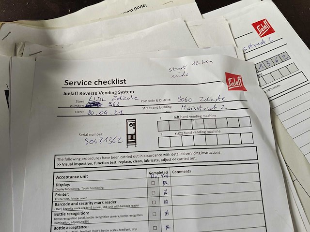 Sielaff - sivario 360 - leeggoedautomaat met bijhorende tafels en rollenbanen - afbeelding 33 van  34