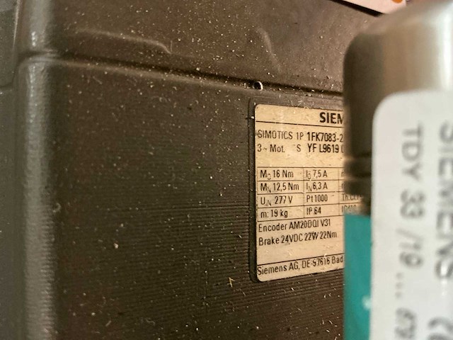 Siemens 1fk7083 servomotor - afbeelding 5 van  5