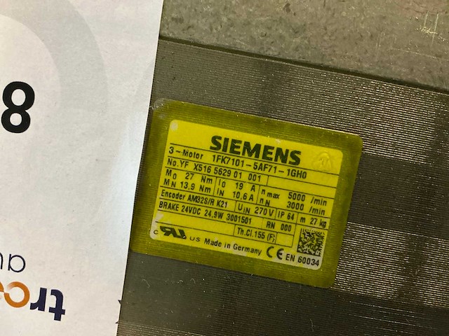 Siemens 1fk7101 servomotor - afbeelding 3 van  3